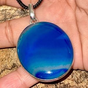 Blue Lace Agate Pendant